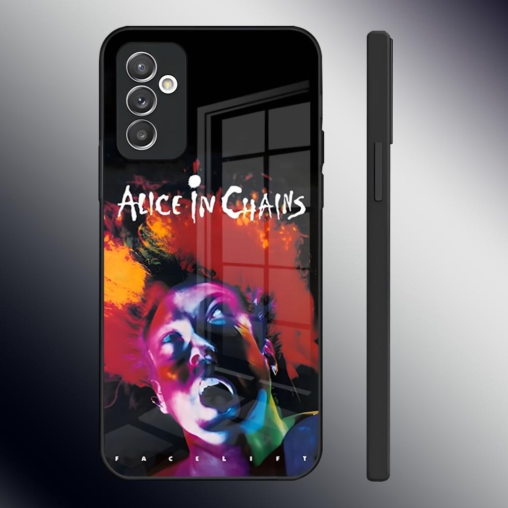 Чехол для телефона тяжелой рок-группы Alice In Chains для Samsung S26 S24 Ultra S23 S22 S21 Fe S25 Plus A54 A34 A24 A53 A13 A16 Стеклянная крышка