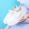 Shoes for Women Walking Shoes Loafers Wedge Lace Up Sneakers Thick Bottom Comfortable Nurse Work Shoes