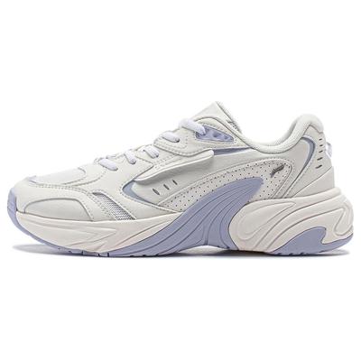 Li Ning Tiger Whale Удобная универсальная толстая подошва, увеличивающая высоту, амортизирующая, износостойкая, низкая повседневная обувь, женские кроссовки AGCU030-3