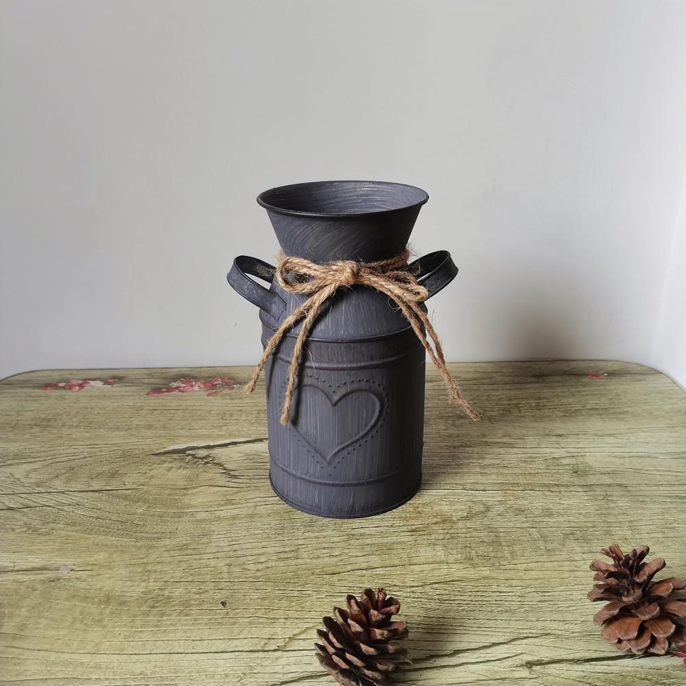 Ретро садовые металлические вазы цветы ведро бочка искусственная композиция держатель для цветов украшения для домашнего сада ретро металлическое ремесло