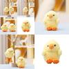 Cute Yellow Duck Plush Toy Keychain With Soft Short Pile For Bag Decor And Collectors