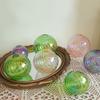 Tabletop Plants Vases Iridescent Ball Vases Colorful Round Ball Vase Clear Glass Vase