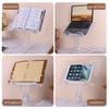 Acrylic Book Holder Stand Height Adjustable Reading Book Rest 180 Degrees Rotation Tablet Phone Holder Study Office Accessory