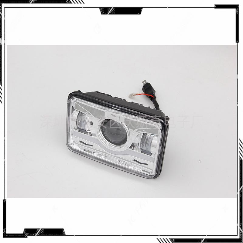 4x6 Inch LED Headlight with DRL for Jeep Truck, 5 Inch Square