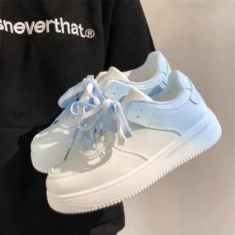 Fashion Casual Vulcanized Shoes 2024 Spring and Autumn New Versatile Breathable Board Shoes Thick Sole Anti Slip Sports Women's Shoes