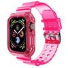 Clear Tpu Sport Strap For Apple Watch Series 1/2/3/4/5/6/7/se Adjustable And Precise Cutouts