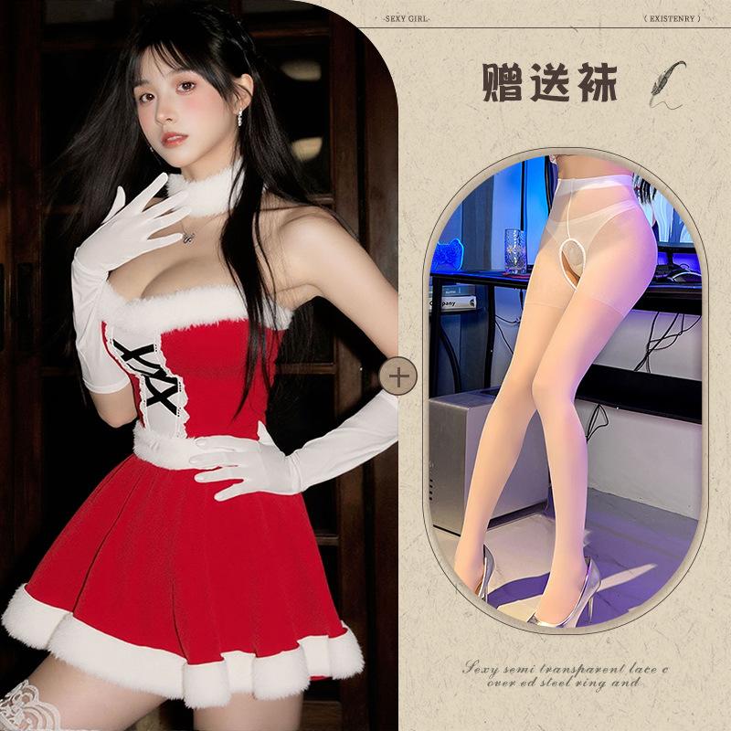 Новое сексуальное нижнее белье Рождественский наряд милый плюшевый сексуальный стройнящий