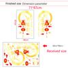 Новогодние наклейки на окна для украшения магазина, двусторонние водонепроницаемые наклейки на стены, декор «Счастливая удача» для китайского Праздника Весны