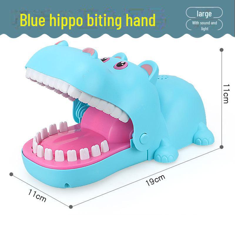 Большая игра с кусающимися зубами акулы и динозавра - игрушка-фокус для родителей и детей