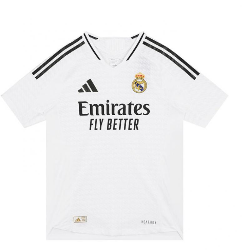 Adidas Real Madrid Home Аутентичная футболка с коротким рукавом 2024 25