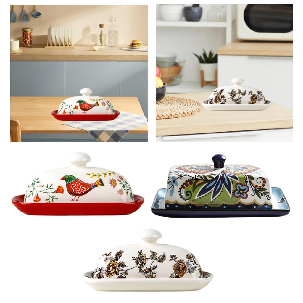 Масленка Хранение масла Фарфор Минималистичная Многоразовая Многофункциональная Масло