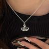 Saturn Transparent Necklace Silver Clavicle Flash Diamond Queen Mother West Niche Planet