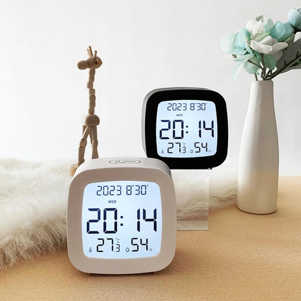 Humidity Monitor Convenient Small Alarm Clock Battery Operated Led Alarm Clock