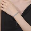 925 Sterling Silver High-End Radiant Moissanite Bracelet for Women - Fashionable Jewelry