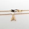 Подержанное ожерелье-подвеска Star Jewelry из 18-каратного желтого золота с бриллиантом в виде буквы A j48-4