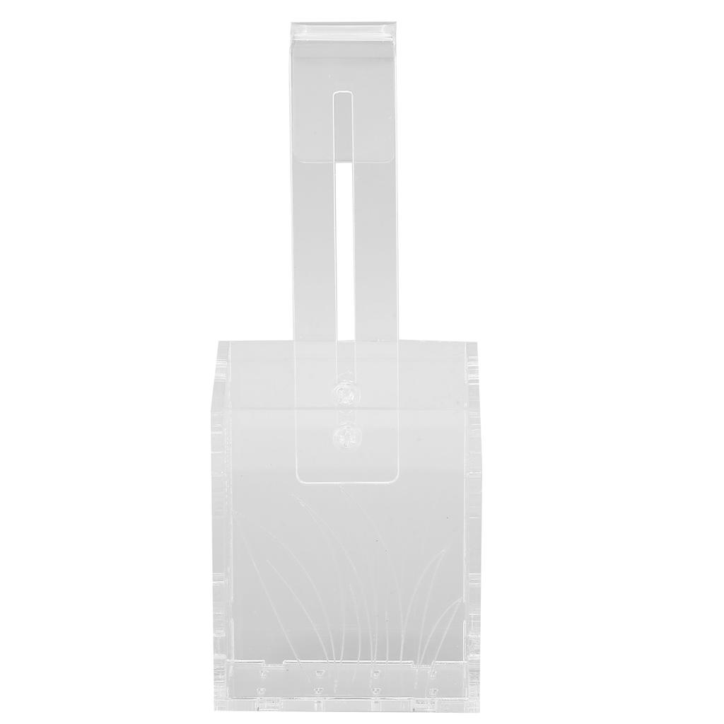 Aquarium Aquatic Planter Transparent Acrylic Fish Tank Hanging Water Plants Planter with Hook and Holes Small Hook