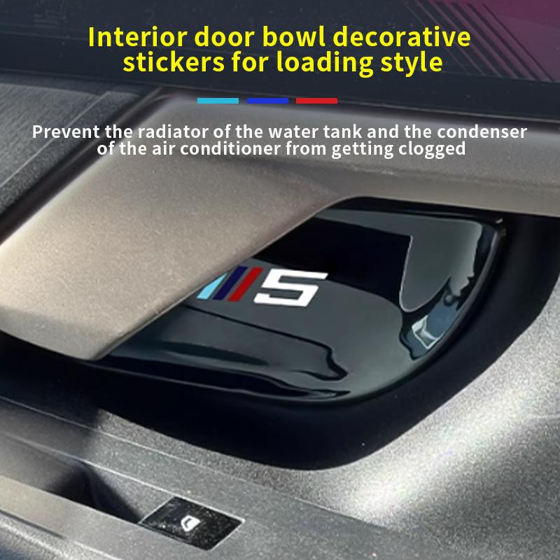 BBJI7 For BMW X5 X3 5 series i5 G05 G60 G45 2019-2025 Anti-scratch stickers door bowls inside the car and hand-in-hand door handles