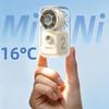 Mini Handheld Fan Transparent Cyber Portable Small Fan with Digital Display 3