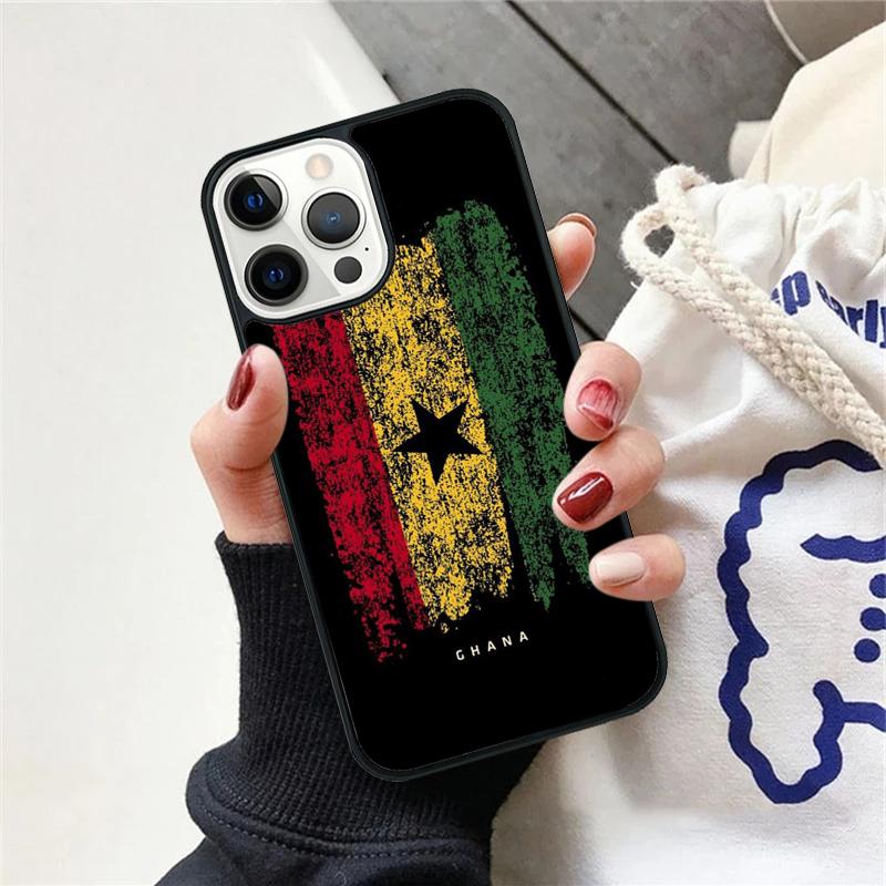 Ghana Flag Phone Case For iPhone 17 Air 15 16 Cover 11 13 14 Pro Max 12 Plus Max Fundas