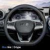 Высококачественная кожаная оплетка на руль автомобиля для BAIC BJ20 BJ30 BJ40 BJ60 BJ80 BJ90 F40 37-38см Защитная накладка на руль