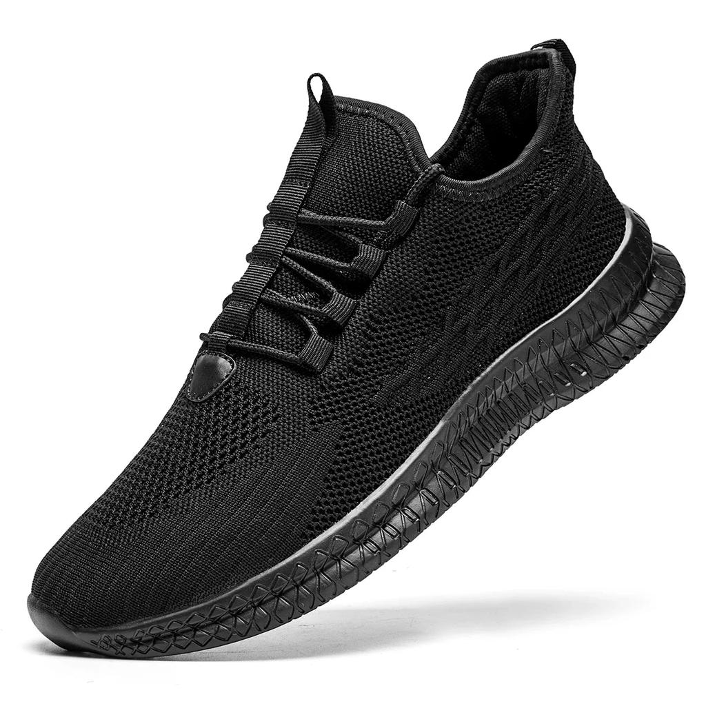 Light Lace-up Mesh Sneakers for Men Non-slip Running Shoes Plus Size Footwear Breathable Casual Men's Shoes Zapatillas Hombre