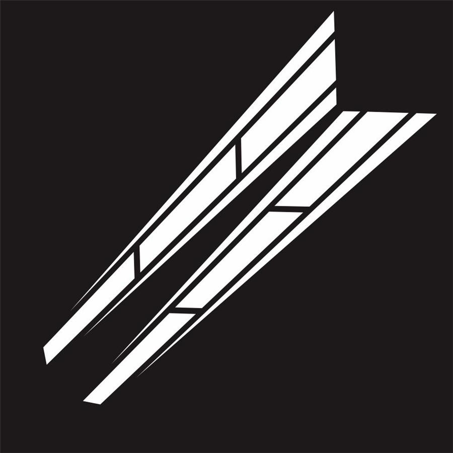 2 шт. Автомобильная наклейка на передний капот Полосы для гонок Графическая наклейка Аксессуары