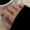 Серебряное Корейское 26 Букв A-Z Открытое Кольцо Мужчины и Женщины Кольцо Подарок для Пары Украшения