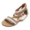 Women's Casual Sandals Bohemian Wedge Sandals Summer National Fairy Wind Open Toe Seaside Travel Roman Sandals JZJ-222-10