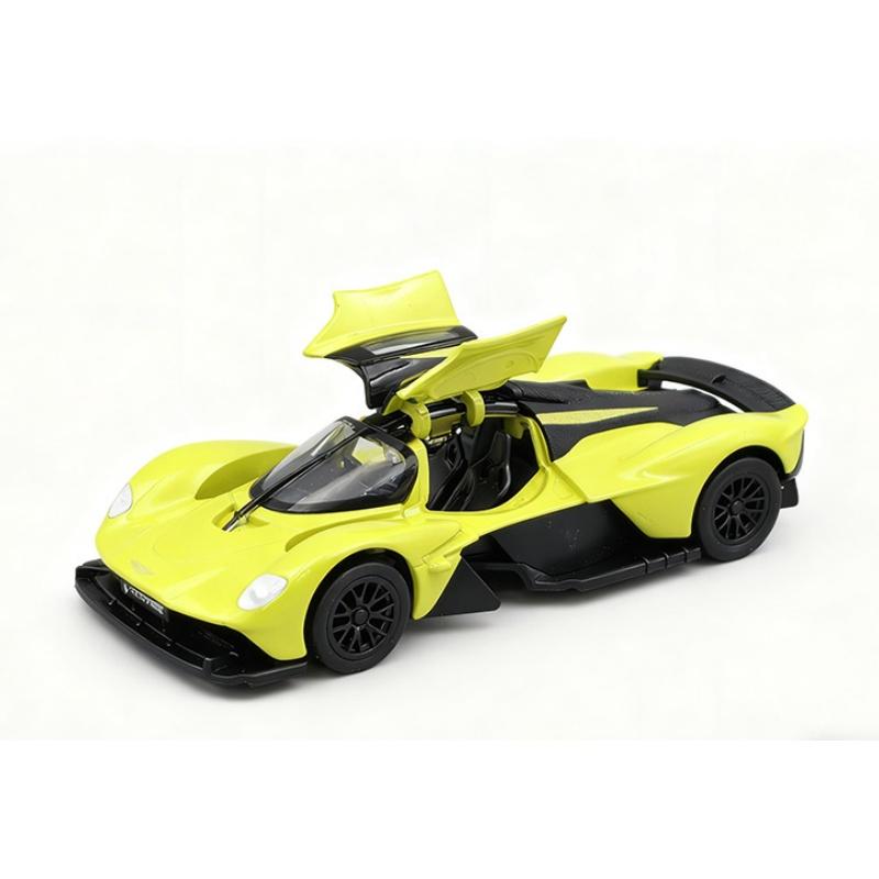 1/39 Aston Martin Valkyrie Сплав Трековый Спортивный Автомобиль Модель Литой Металл Гоночные Супер Транспортные Средства Модель Автомобиля Высокая Симуляция Детские Подарки