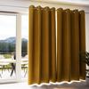 Insulating and 100% Blackout Eyelet Curtain 135x250 Cm ECLIPSE Mustard, by Soleil D'ochre