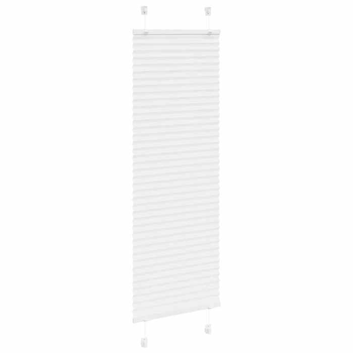 VidaXL Store Pleated White 45x100 Cm Fabric Width 44.4 Cm Polyester, Pleated Window Blind, Accordion Blind, Blind 4015472