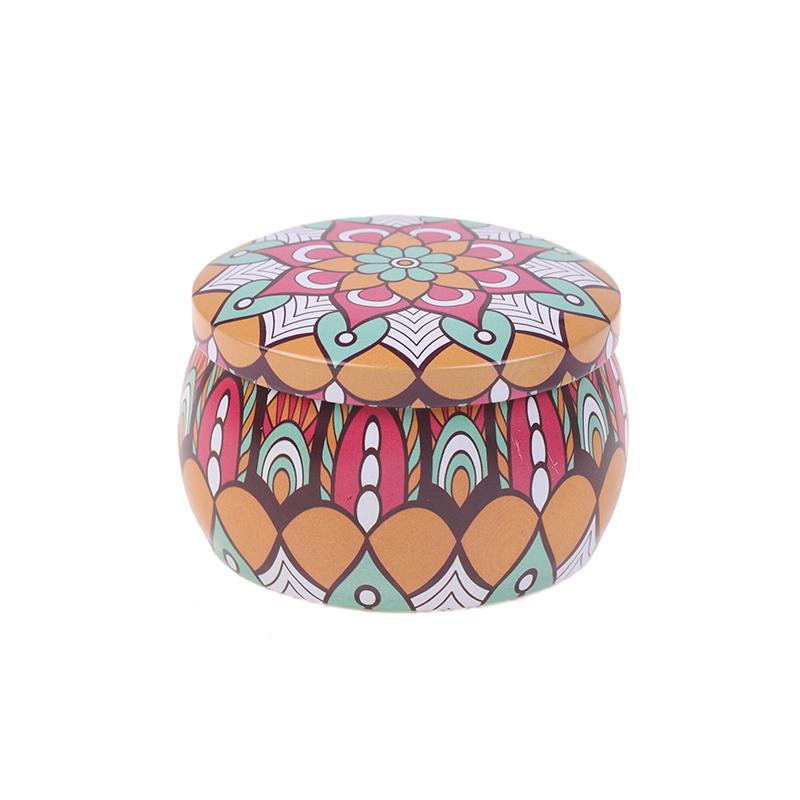 Винтажная жестяная банка для свечей, конфет, печенья, коробка для хранения сухих специй, подходящая для самостоятельного изготовления свечей, косметической мази, Рождество