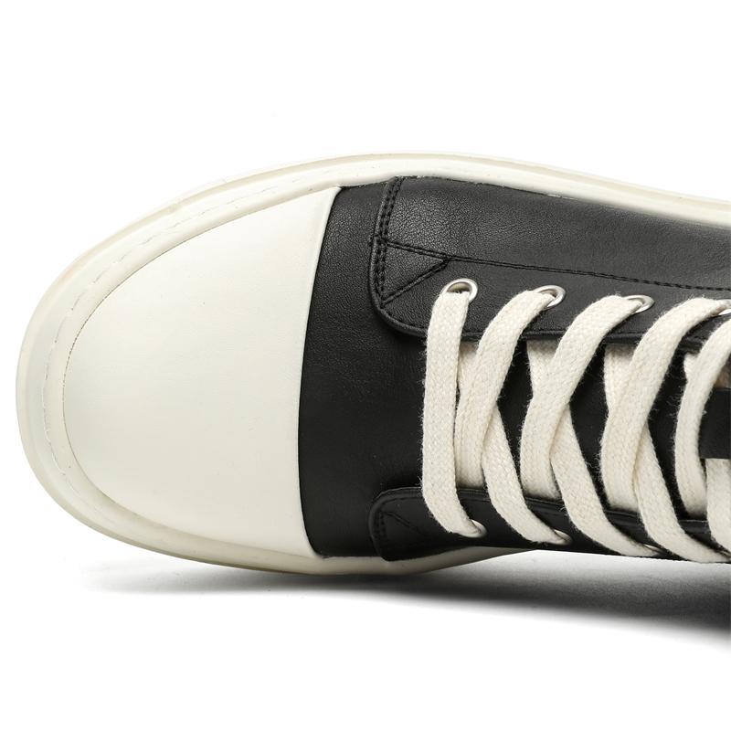 Fashion Leather Shoes For Man Platform Genuine Leather Big Size Shoes High Quality Designer Formal Platform Casual Shoes Outdoor