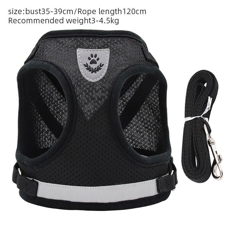 Поводок для домашних животных, подшлемник, дышащий, светоотражающий, регулируемый, нагрудный, переноска для собак на открытом воздухе