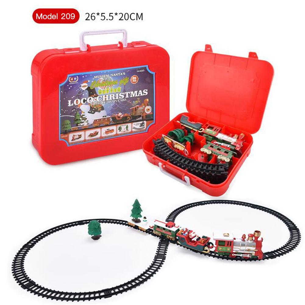 Украшение на елку Электропоезд Трек Железнодорожный вагон со Звуком и Светом Игрушка