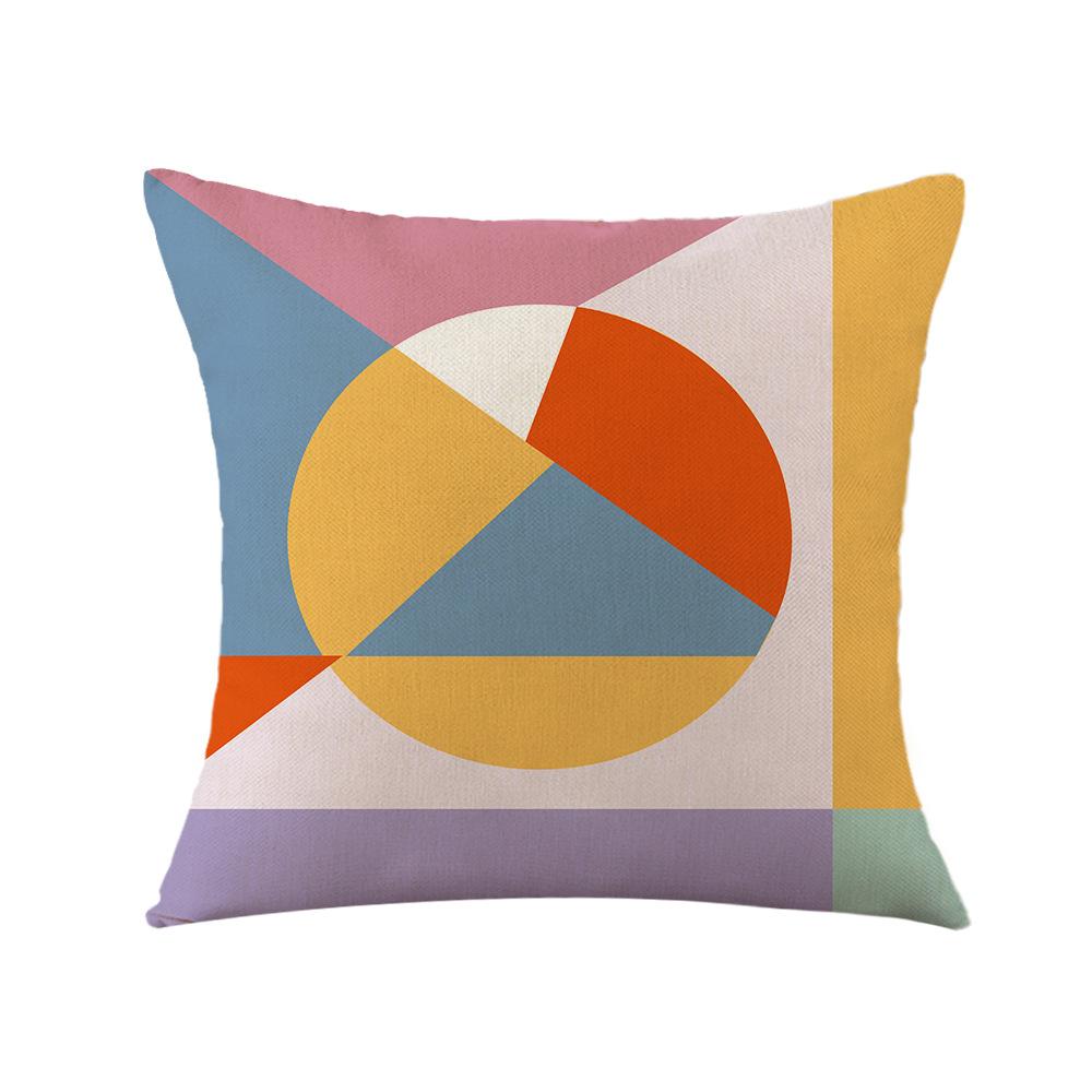 Геометрическая красная наволочка Офисная подушка Подушка для дивана Прикроватная подушка-спинка Наволочка