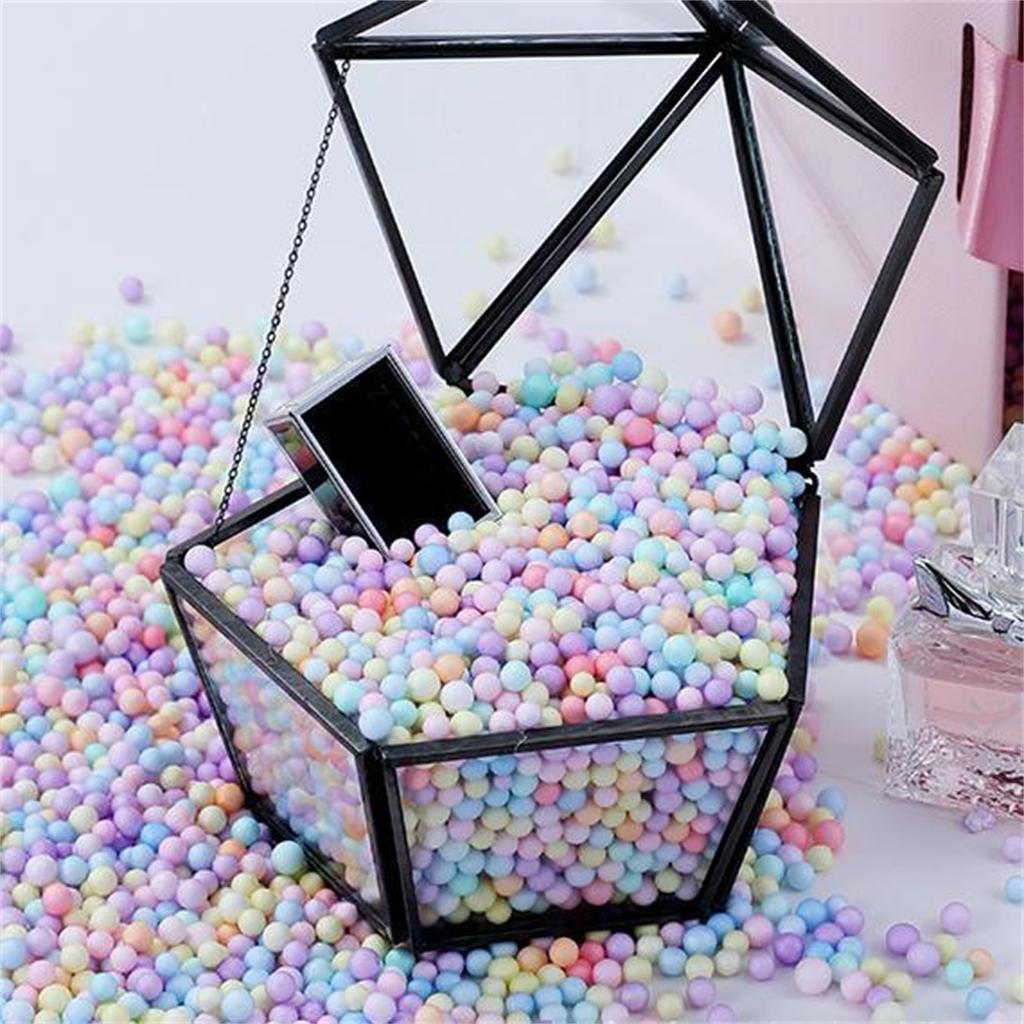Colorful Foam Beads Pellets Multi Color Foam Balls Polystyrene Styrofoam Filler Bubble Ball Wedding Party Decoration