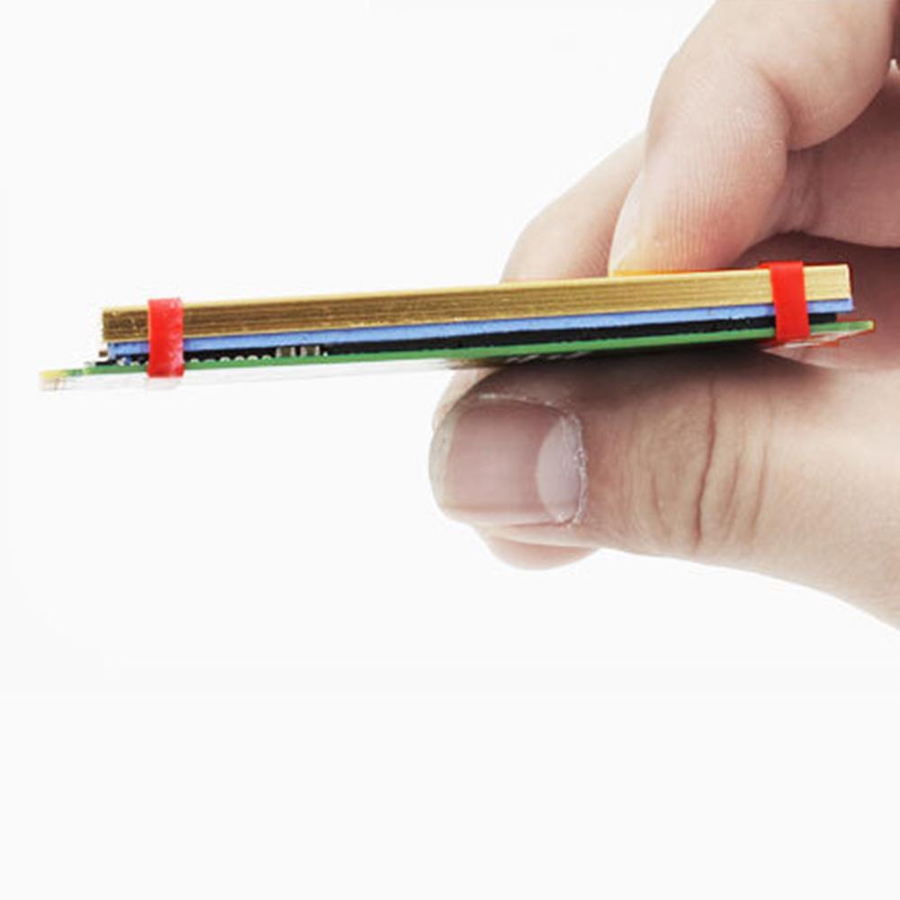 JEYI N80 M.2 NVMe SSD Heatsink 2280 Cooling Aluminum Pad Thermal Silicone Gel Heat Sink for PC- Black