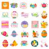 50pcs of Easter Egg Rabbit Graffiti Motorcycle Stickers for Personal Decoration On Guitars, Notebooks, Luggage, Computers