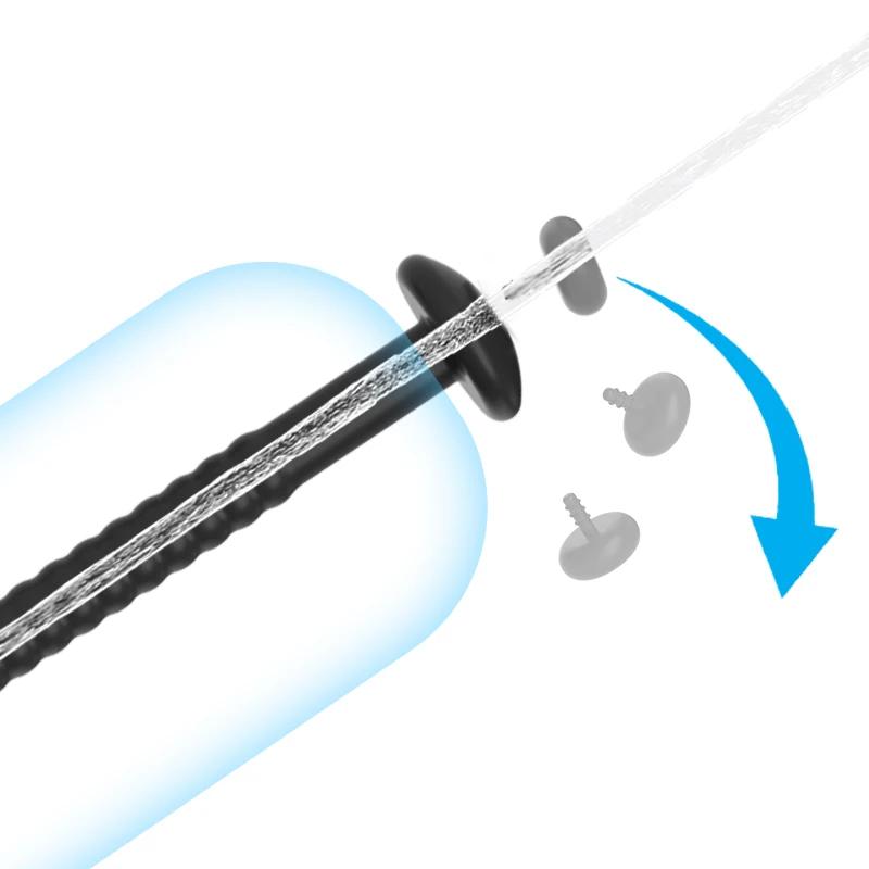 3 размера силиконовый уретральный зонд, вставка в пенис, стимуляция, дилататор, катетер целомудрия, полый пенис-плаг со стопором, секс-игрушка для мужчин