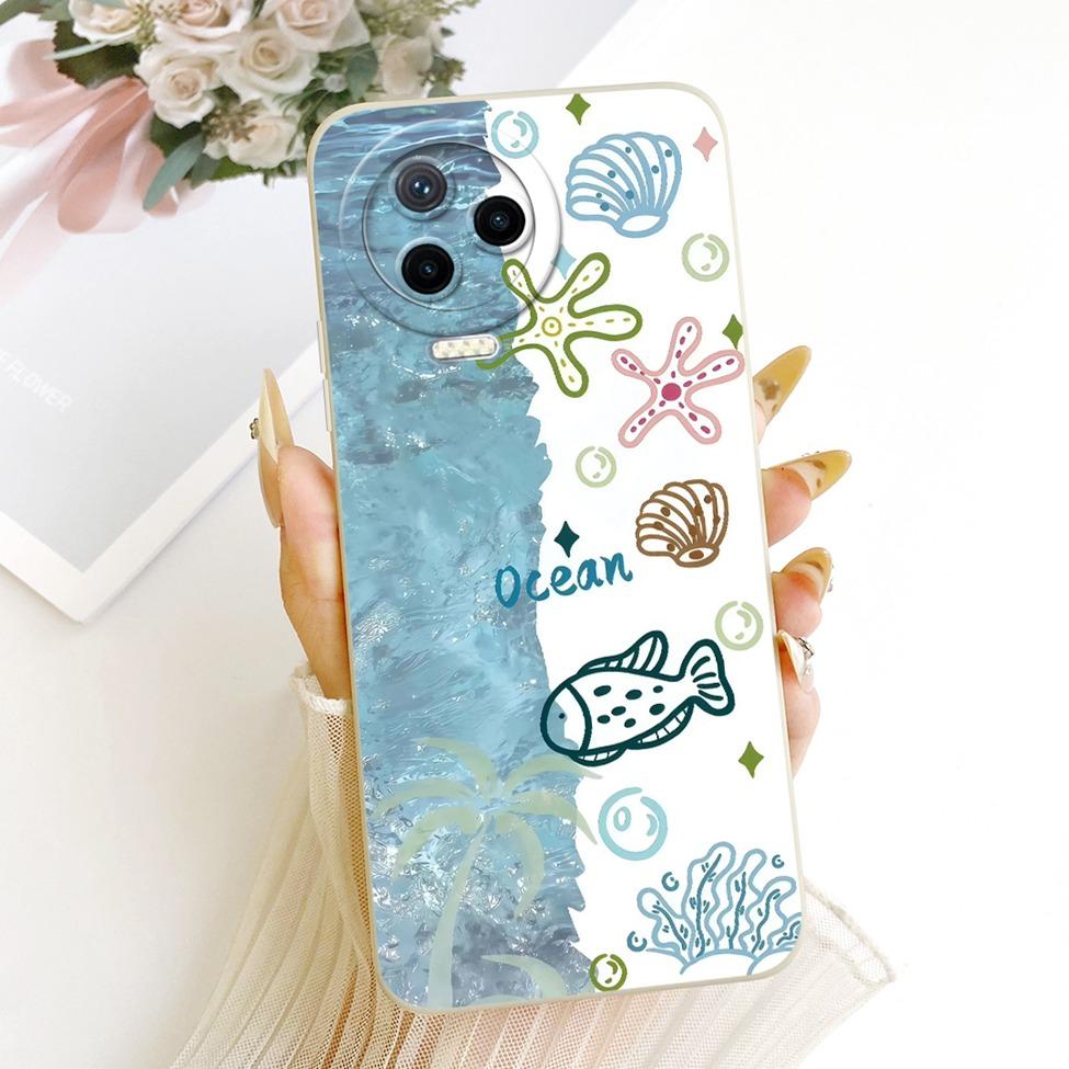 For Infinix Note 12 Pro 4G Case X676B Fashion Cartoon Cute Funny Painted Silicone Bumper For Infinix Note 12 2023 X676C Casing