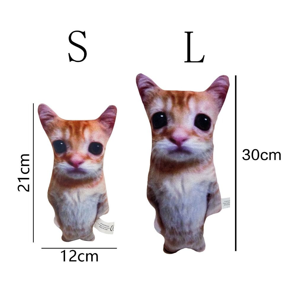Comfort Stuffed Lifelike Cats Plush Toy Cute Cat Plush Toy American Shorthair Cat Doll Home