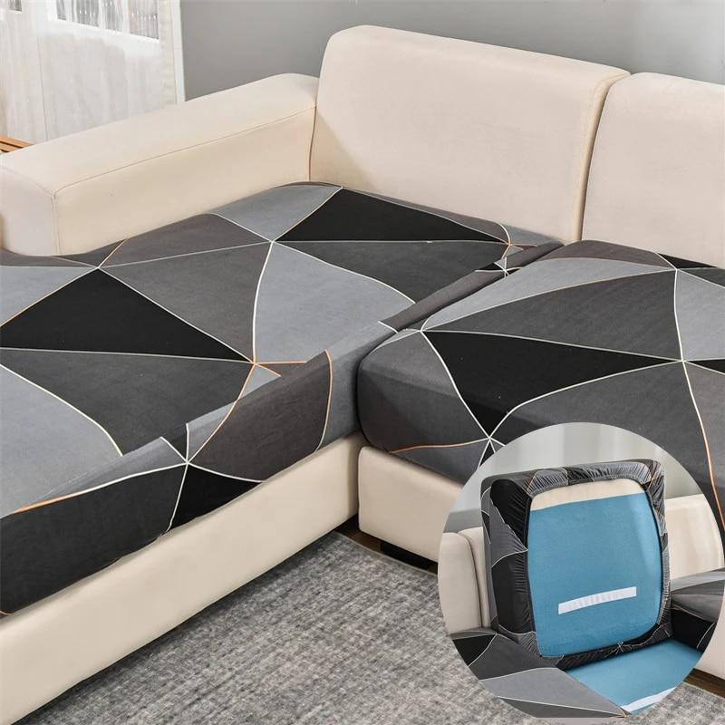 Эластичные чехлы для диванных подушек, чехлы для диванных сидений, противоскользящие защитные чехлы для мебели, замена отдельных подушек