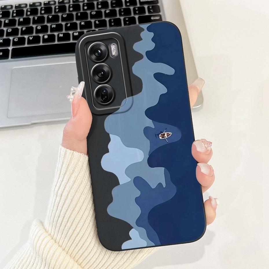 Fashion Painting Phone Case For OPPO Reno12 12Pro 5G Soft Silicone Shockproof Cover For Oppo Reno12 Pro 5G Reno 12 Cases Bumpers