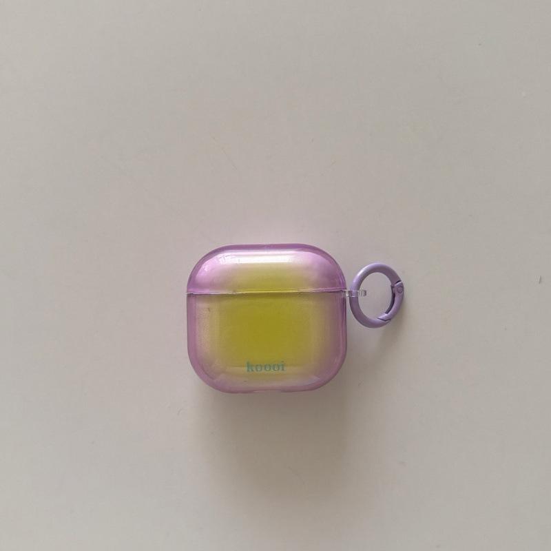 Semi-transparent contrast color smudge suitable for Apple AirPodsPro 1st generation protective case pro1 wireless bluetooth headset case 1st generatio