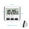Magnetic Kitchen LCD Digital Kitchen Timer 1PCS 24 Hours 60x28mm Alarm BlACK Count Up Down Clock Large Hot New