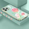 Чехол с милым кроликом и тюльпаном для iPhone 11 12 13 14 Pro Max, чехол для телефона Samsung Galaxy Xiaomi Mi Redmi Note Oneplus Infinix Tecno