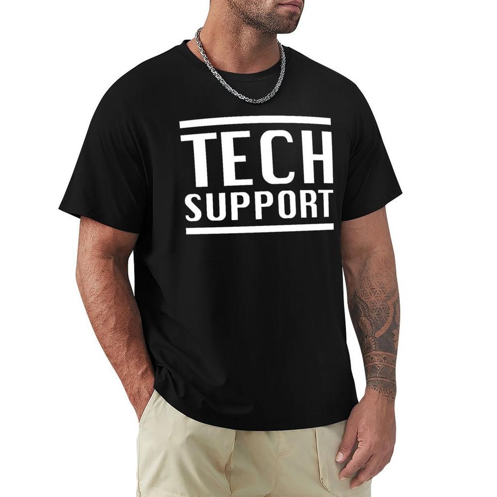 TECH SUPPORT TShirt summer top summer shirt mens big and tall t shirts