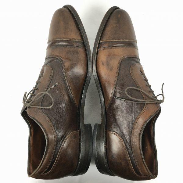 Allen Edmonds Vintage Straight Tip Business Shoes Brown Size 28.5-29.5cm Men's(USED)