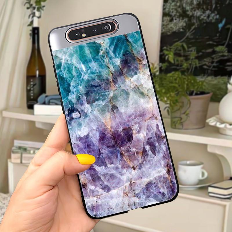 Case For Samsung A80 Case Soft Silicone Cartoon Back Cover For Samsung Galaxy A80 GalaxyA80 A 80 A805 Fundas shell Black coque